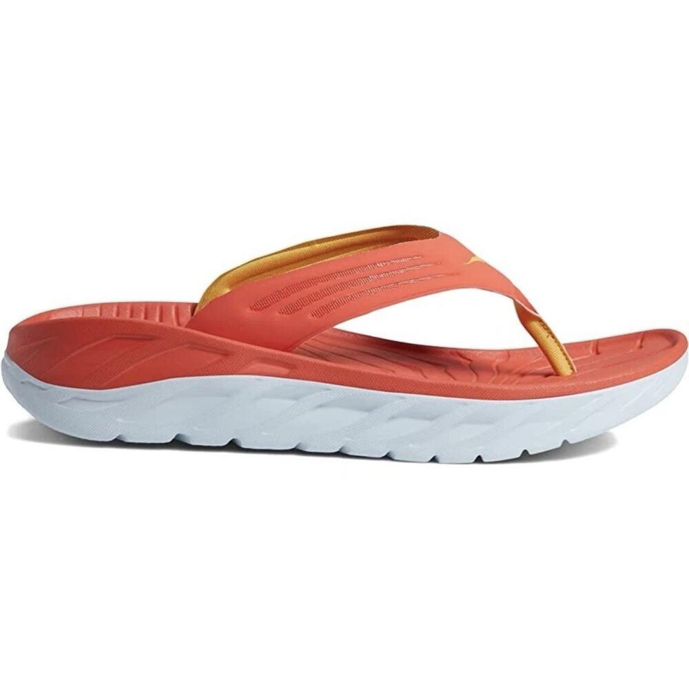 HOKA ONE ONE ORA RECOVERY Fiesta Amber Yellow Slides Men Size 11
